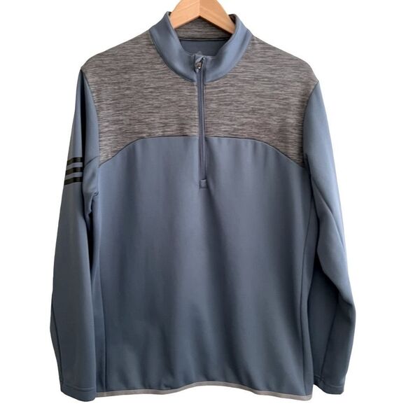 😊 3/$30 
Adidas Golf half-zip Pullover 3-Stripe Sleeve Size Medium Men’s GUC - Picture 1 of 14